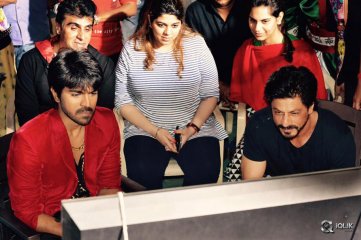 Shah Rukh Khan Meets Ram Charan On The Sets Of Bruce Lee